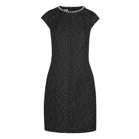 L.K. Bennett Kira Spot Embellished Black Dress ~ LBD ~ little black dress ~ chic style ~ cocktails ~ evening wear ~ occasion fashion ~ parties ~ partywear - flipped