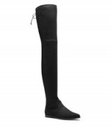 Stuart Weitzman Leggylady Boots in noir – as worn by Gigi Hadid out in New York, 12 November 2015. Black thigh high boots| celebrity fashion | star style footwear | what celebrities wear