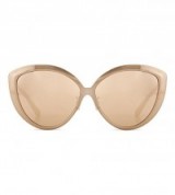 LINDA FARROW Metallic cateye sunglasses – rose gold metallics – womens eyewear