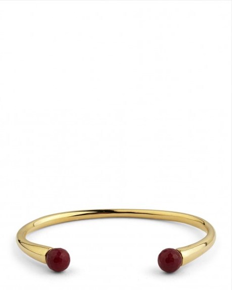 Lola Rose Cornelia Bracelet ~ red semi-precious stones ~ bracelets ~ open bangles ~ jewellery - flipped