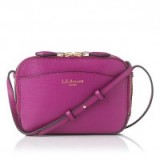 L.K. Bennett Mariel Purple Saffiano Crossbody Bag ~ weekend bags ~ small shoulder bags ~ shopping handbags ~ perfect little bag
