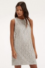 OASIS metallic lace shift dress. Christmas party dresses / going out fashion / Xmas parties / evening wear