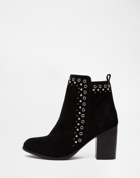 Miss KG Storm Block Heel Ankle Boots black ~ weekend style ~ heeled boots ~ casual fashion - flipped