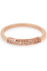 MONICA VINADER Stellar rose gold-plated diamond ring ~ champagne diamonds ~ jewellery ~ stacking rings