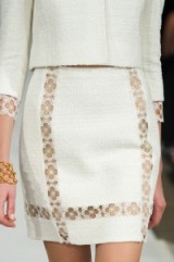 Oscar de la renta details / floral lace skirts