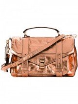 PROENZA SCHOULER medium ‘PS1’ satchel copper tone leather bag. Designer bags / metallic handbags / luxury accessories