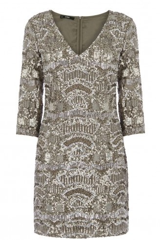 OASIS sequin embellished dress. Party dresses / occasion fashion / going out glamour / shift style / Xmas parties - flipped