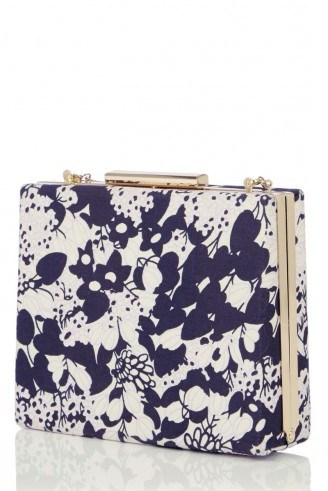 OASIS – Shadow floral clutch ~ floral evening bags ~ flower prints ~ chain strap shoulder bags - flipped