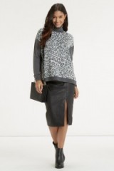 OASIS Smudge Animal Print Knit. Leopard prints / roll neck jumpers / winter fashion / high neck sweaters / knitwear