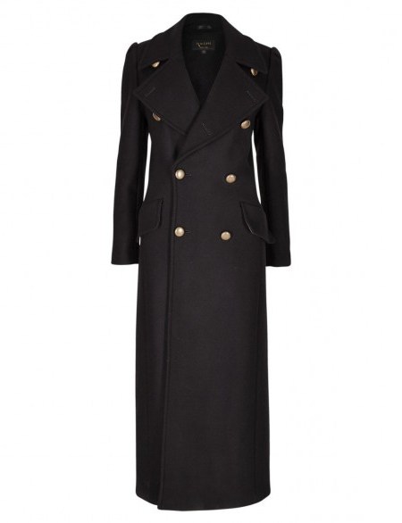 Classic style…M&S PER UNA Black Speziale Wool Rich Double Breasted Overcoat. Winter coats / long length / warm outerwear / Marks and Spencer - flipped