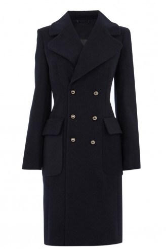 OASIS the seventies coat blue – winter coats – classic style – stylish & smart - flipped