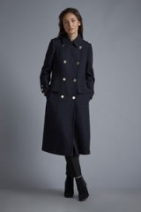 Wallis navy military coat. Smart coats / winter fashion / warm outerwear / stylish / chic style