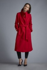 Wallis red judo coat. Classic style coats / chic outerwear / belted / winter fashion