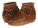 ASH Spirit suede fringe boots in tan – as worn by Nicky Hilton while out shopping for a Christmas tree in New York, 10 December 2015. Celebrity fashion | flat brown fringed booties | casual style | what celebrities wear