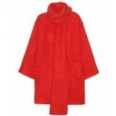 DOLCE & GABBANA – Wool and mohair-blend coat in red – as worn by Kylie Minogue with a red Victoria Beckham dress, on a trip to Paris, 3 December 2015. Celebrity fashion | star style | designer coats | what celebrities wear