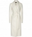 REISS Enna off white longline wrap coat ~ long winter coats ~ chic style ~ classic design