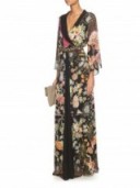 ETRO Flower print silk gown. Luxe evening gowns ~ long occasion dresses ~ luxury fashion ~ rich floral prints ~ printed silk