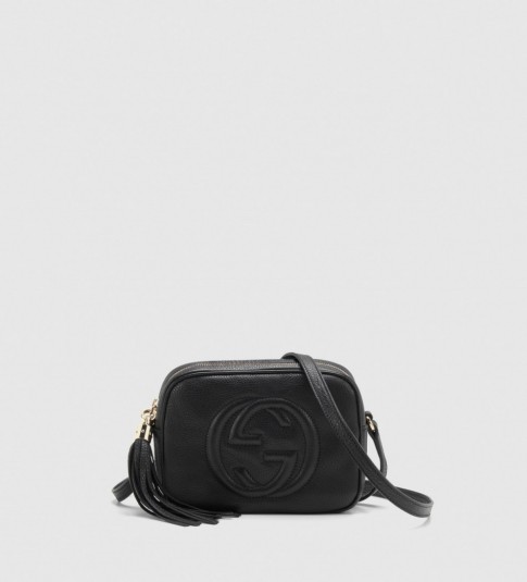GUCCI soho leather disco bag black – as worn by Emma Roberts shopping in Los Angeles, 23 ...
