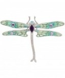 KOJIS – SILVER DIAMOND DRAGONFLY BROOCH. Enamel brooches – fine jewellery – diamonds – dragonflies