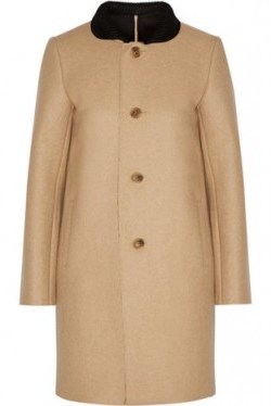 MAJE Grace felt coat – as worn by Cheryl Fernandez Versini leaving the X-Factor rehearsals in London, 4 December 2015. Star style | celebrity fashion | winter coats | what celebrities wear | Cheryl Cole - flipped
