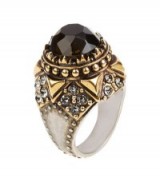 Alexander McQueen Fume Swarovski Ring ~ bling rings ~ make a statement ~ designer jewellery