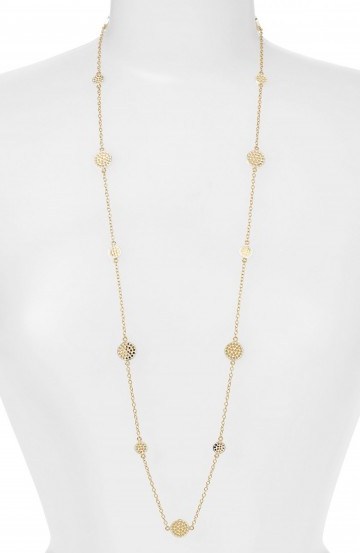 Anna Beck ‘Gili’ Long Station Necklace gold / silver ~ luxe style jewellery ~ luxury looks ~ necklaces ~ accessories - flipped