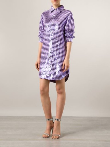 give me this dress & I would be oh so happy! ASHISH purple sequined shirt dress
