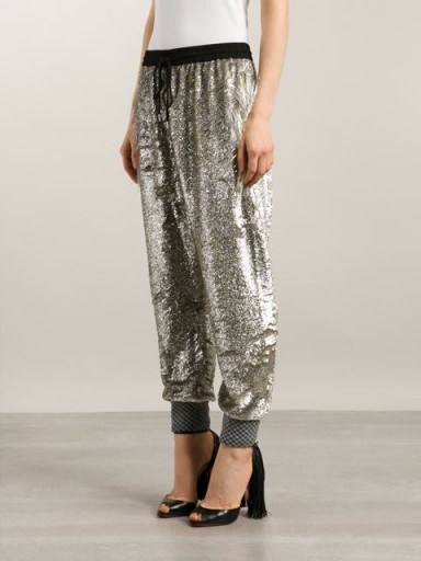 ASHISH silver sequined trousers - flipped