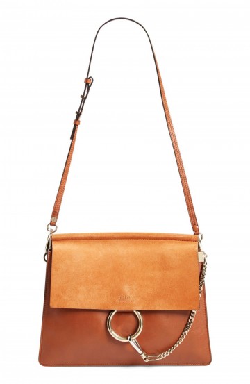 Chloé ‘Medium Faye’ Shoulder Bag classic tobacco ~ tan & brown leather bags ~ luxe handbags ~ luxury shoulder bags ~ designer accessories