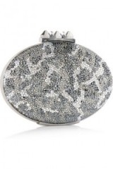 crystal embellished suede clutch #bling #blingbags #christianlouboutin