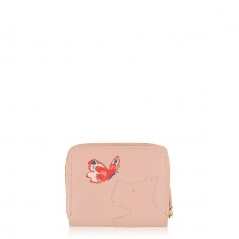 Radley COME FLY WITH ME MEDIUM BIFOLD PURSE sherbet pink – leather purses – womens accessories - flipped