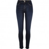 River Island Dark wash Amelie superskinny jeans. Blue denim skinny jeans – casual winter fashion – weekend style