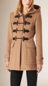 Burberry fitted wool duffle coat in new camel ~ winter coats ~ casual luxe ~ designer outerwear