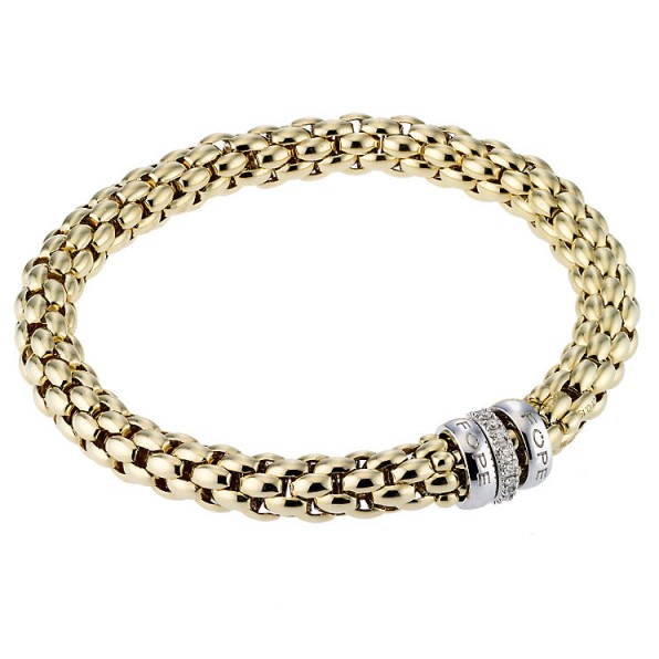 Fope Gioielli Flex-It 18ct gold bracelet ~ bling bracelets ~ make a statement ~ jewellery