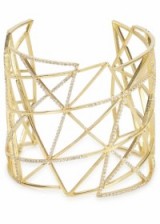 JOANNA LAURA CONSTANTINE Gold-plated cuff with Swarovski crystals ~ jewellery ~ embellished cuffs ~ chic style