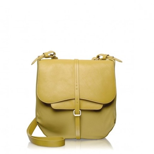 Radley GROSVENOR NYLON MEDIUM FLAP OVER CROSS BODY BAG in reed green – leather handbags – luxury bags - flipped