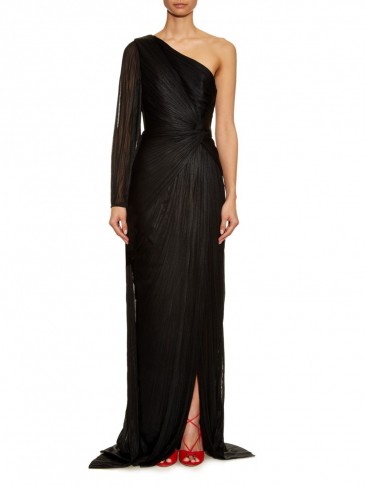 MARIA LUCIA HOHAN India silk-tulle gown ~ glamorous black gowns ~ one shoulder dresses ~ evening glamour ~ occasion wear ~ feel special