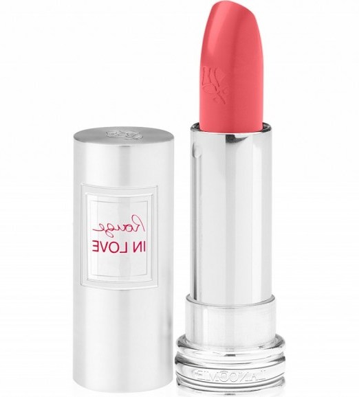 LANCOME Rouge in love lipstick rose boudoir – pink lipsticks – cosmetics – pink lip colour – makeup - flipped