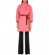 MAX MARA Lazio reversible cashmere wrap coat coral / rust – pink coats – designer fashion – luxury outerwear