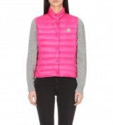 MONCLER Liane quilted gilet fuschia – bright pink gilets – sleeveless jackets – padded – casual fashion – body warmers