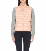 MONCLER Liane quilted gilet pale rose – light pink gilets – casual fashion – sleeveless jackets – body warmers