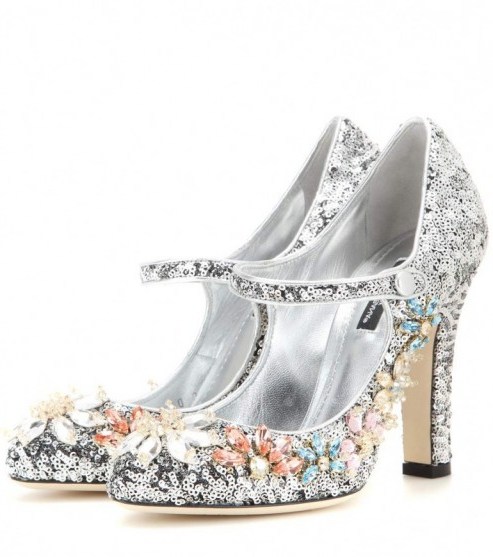 sequin & crystal mary jane pumps #bling #dolce & gabbana #sparklingshoes #sparkle #blingshoes #maryjanes - flipped