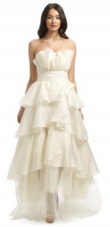 Love this dreamy Ariella Couture dress…Naomi ruffle long dress in ivory ~ occasion dresses ~ special event gowns ~ feel like a princess ~ dream fashion ~ red carpet style