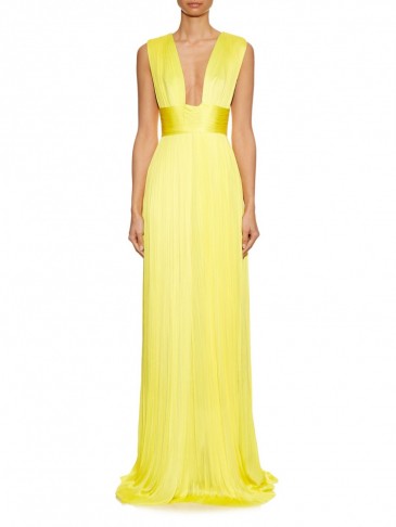 MARIA LUCIA HOHAN Rita silk-tulle gown canary yellow ~ designer gowns ~ glamorous designs ~ evening glamour ~ occasion wear ~ feel special
