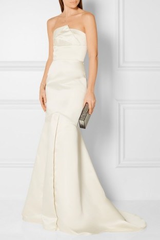 ROLAND MOURET Abella strapless satin gown ~ designer gowns ~ occasion wear ~ glamorous designs ~ evening glamour ~ feel special - flipped