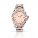ladies stone set two tone bracelet watch #bling #blingwatches #womenswatches #accessories #crystals