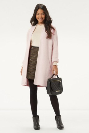OASIS The Coatigan pink ~ knitted coats ~ long cardigans ~ knitwear ~ chic style ~ feminine - flipped