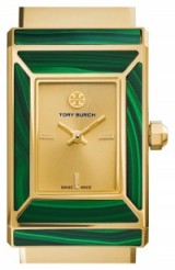LOVE…Tory Burch ‘Robinson’ Malachite Bangle Watch gold / green Limited Edition ~ ladies luxury watches ~ womens luxe accessories ~ designer fashion ~ chic style