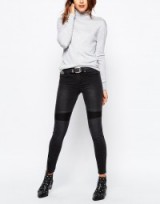 Vila Skinny Biker Jean. Black jeans | casual fashion