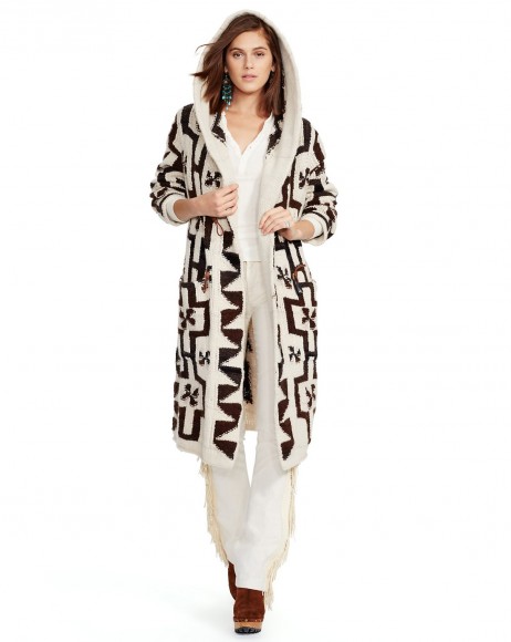 POLO Ralph Lauren – Wool-Cashmere-Blend Cardigan with hood. Knitwear | longline knits | long cardigans | designer winter fashion